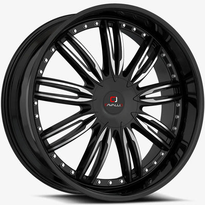 Cavallo CLV-54 Black Machined wheel