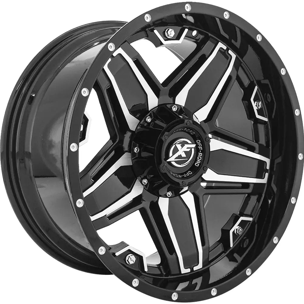 XF Off-Road XF-223 Black Machined wheel