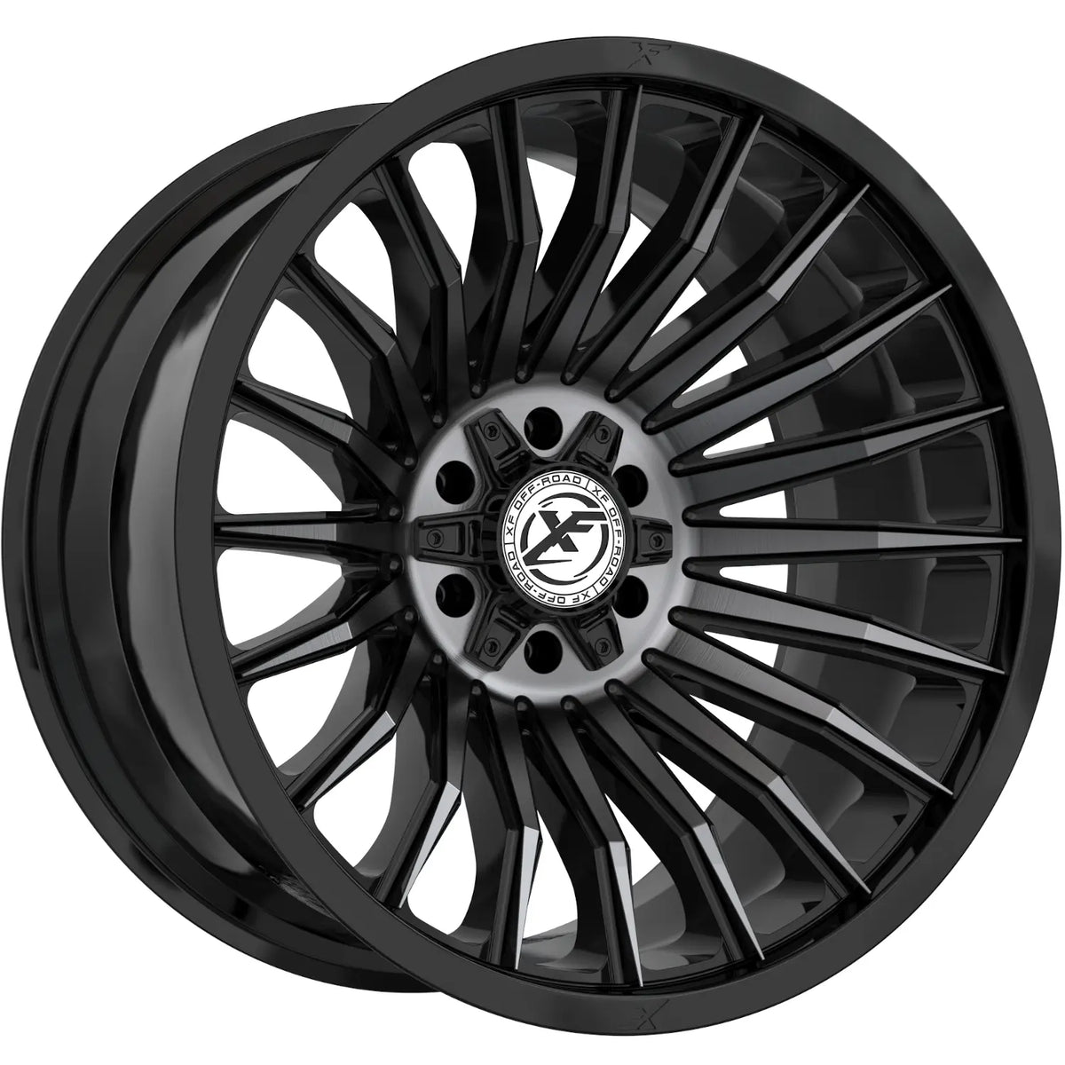 XF Off-Road XF-231 Black Machined/Titanium wheel