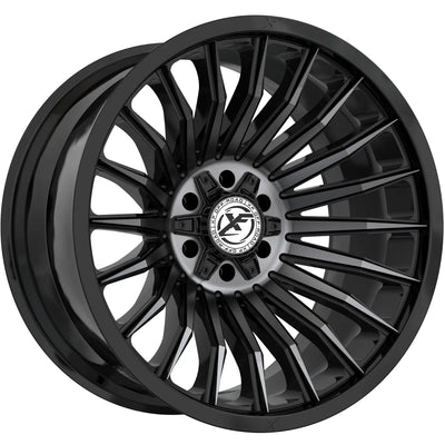 XF Off-Road XF-231 Black Machined/Titanium wheel