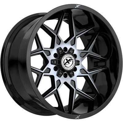 XF Off-Road XF-238 Black Machined/Titanium wheel