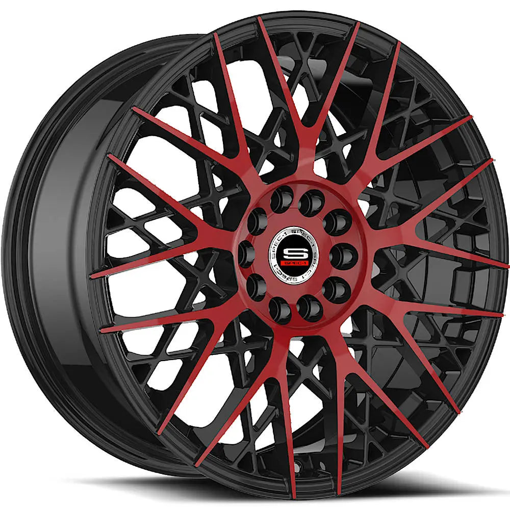 Spec-1 SP-53 Black/Red Machined wheel