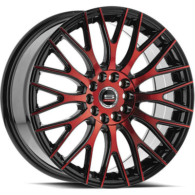 Spec-1 SP-55 Black/Red Machined wheel