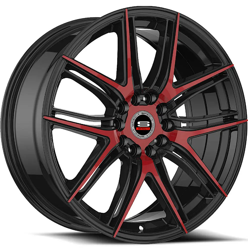 Spec-1 SP-56 Black/Red Machined wheel