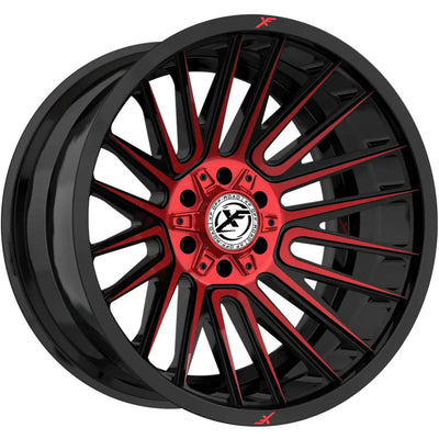 XF Off-Road XF-234 Black/Red Machined wheel
