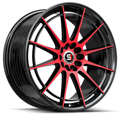 Spec-1 SP-64 Black/Red Machined wheel