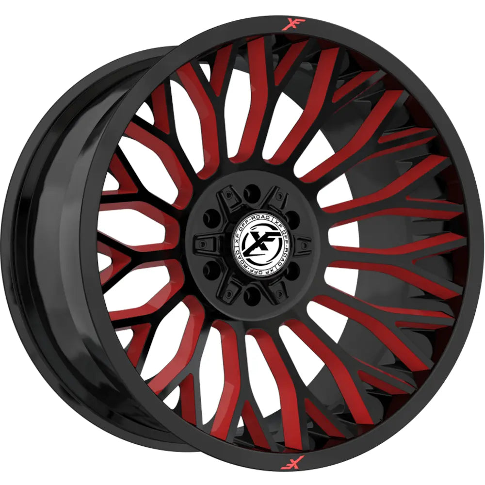 XF Off-Road XF-237 Black/Red Milled wheel