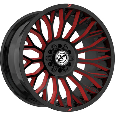 XF Off-Road XF-237 Black/Red Milled wheel