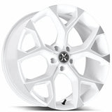 Xcess 5 Flake X05 White Machined wheel