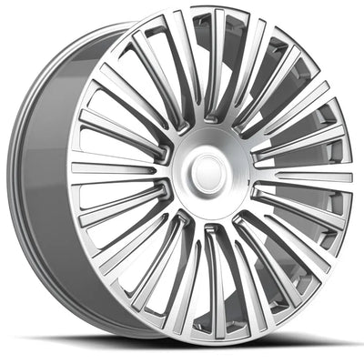 OE Revolution CAD-35 Silver Machined wheel