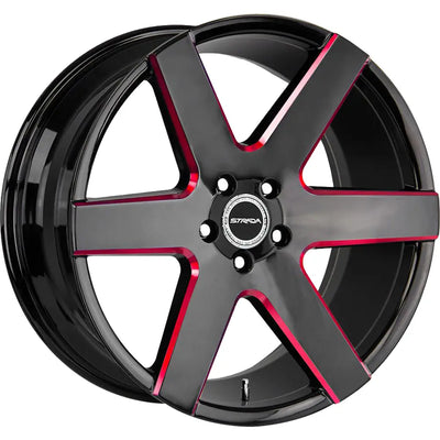 Strada Coda S60 Black/Red wheel