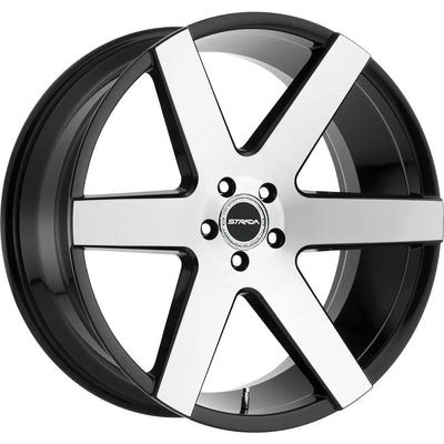 Strada Coda Black Machined wheel
