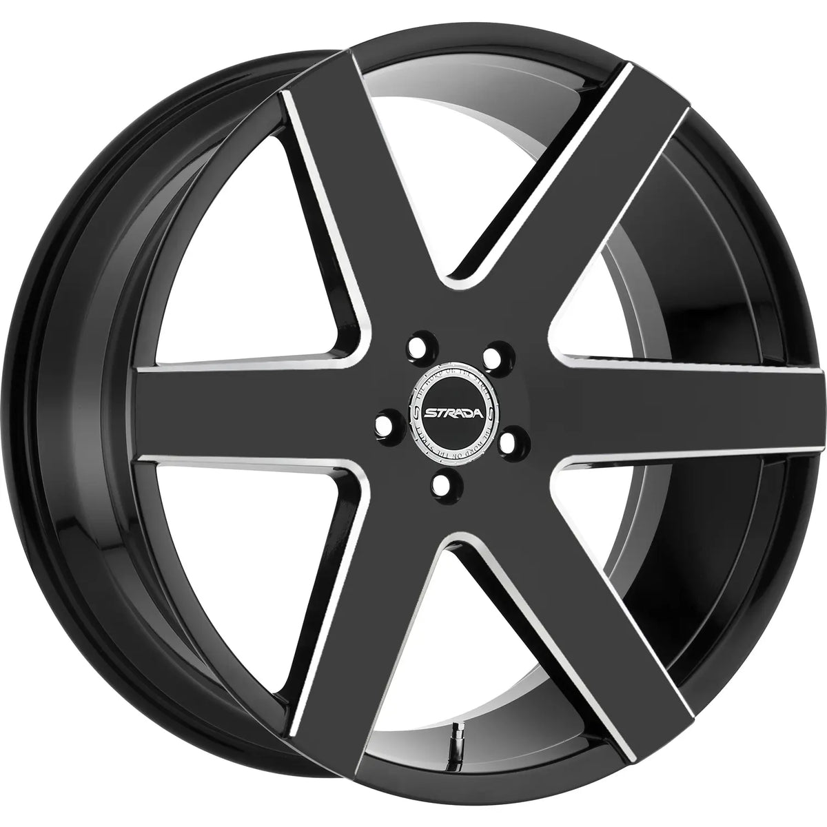 Strada Coda Black Milled wheel