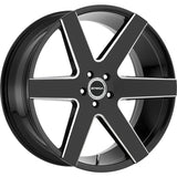 Strada Coda Black Milled wheel