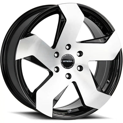 Strada Coltello Black Machined wheel