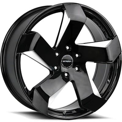 Strada Coltello Black Milled wheel
