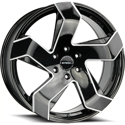 Strada Coltello Black Milled wheel
