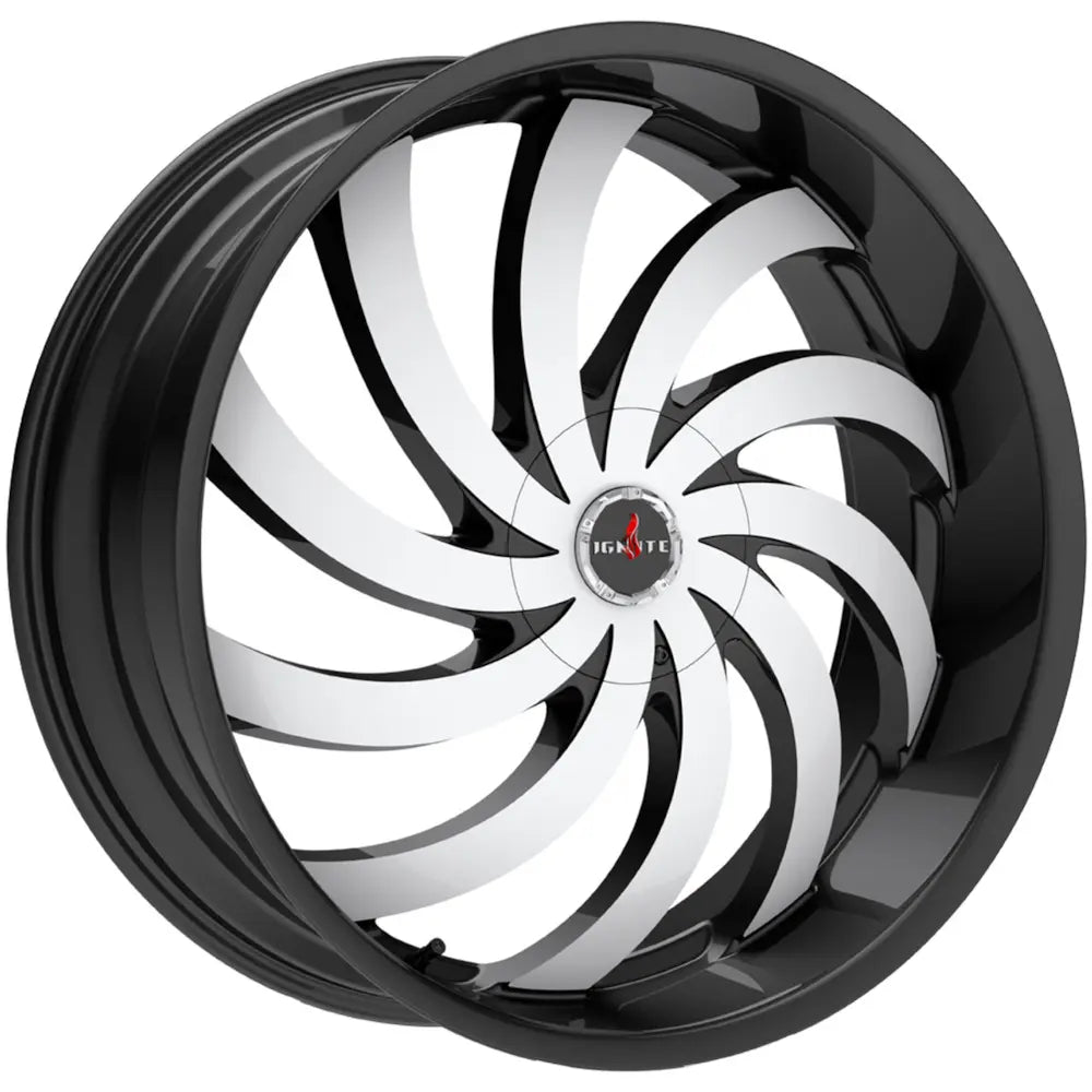 Ignite Flame Black Machined wheel