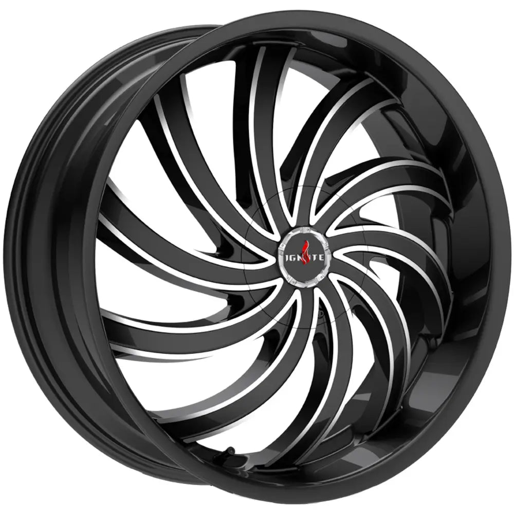 Ignite Flame G04 Black Milled wheel