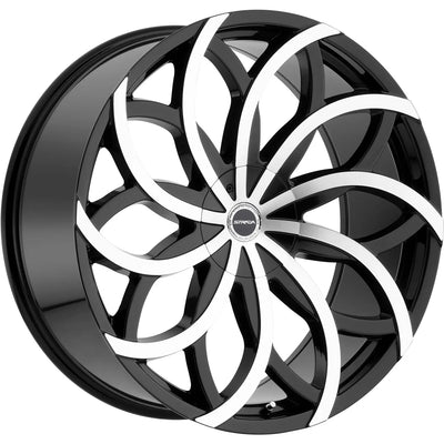 Strada Huracan Black Machined wheel
