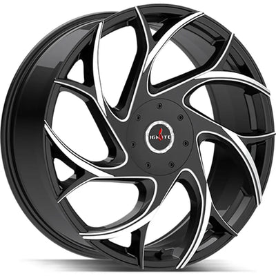 Ignite Inferno Black Machined wheel