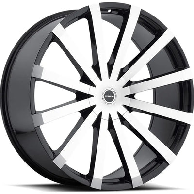 Strada Gabbia Black Machined wheel