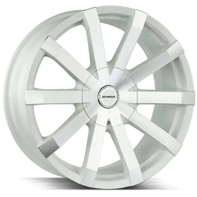 Strada Gabbia White Machined wheel