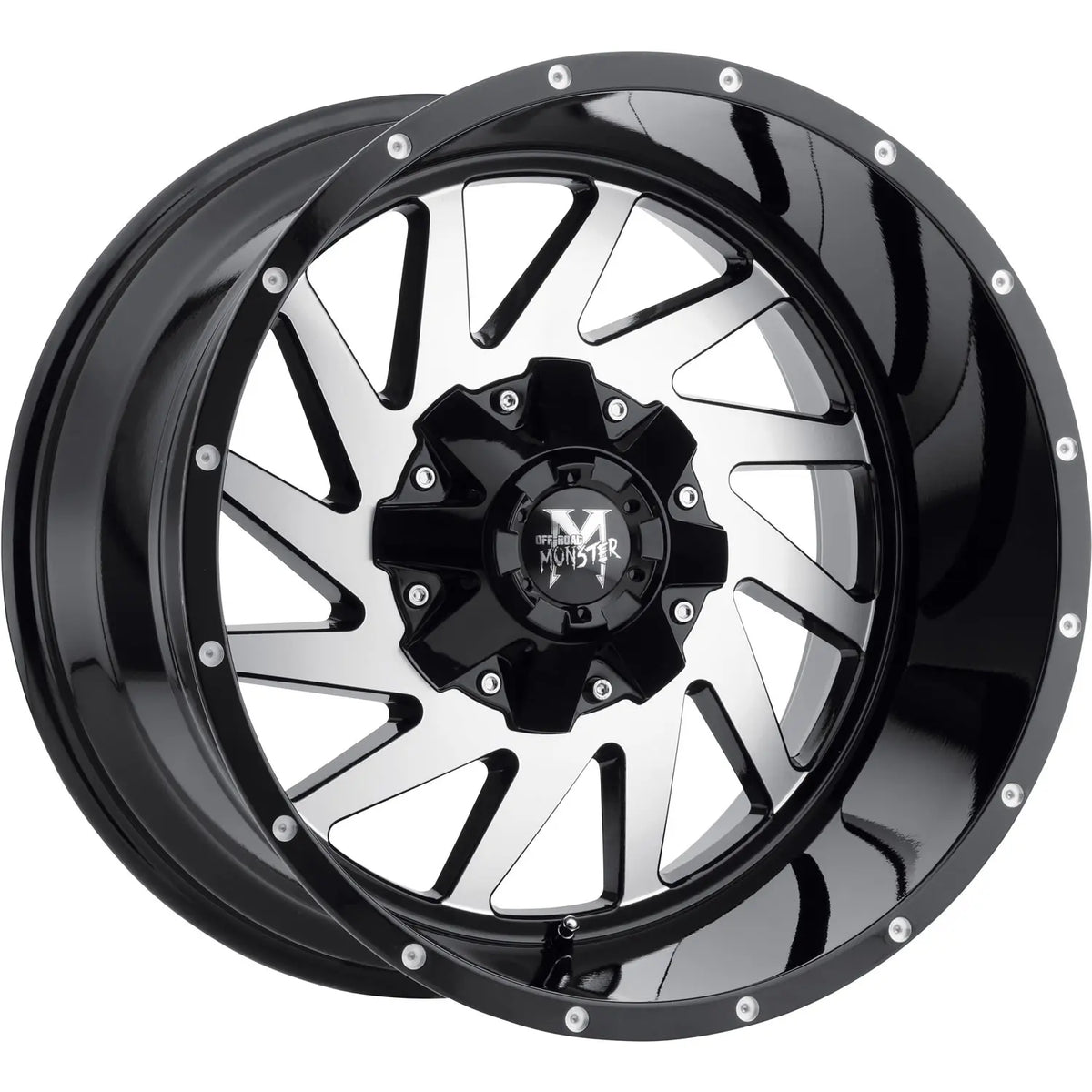 Off Road Monster M12 Black Machined wheel