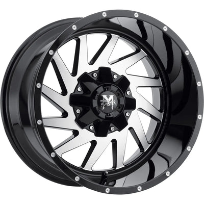 Off Road Monster M12 Black Machined wheel