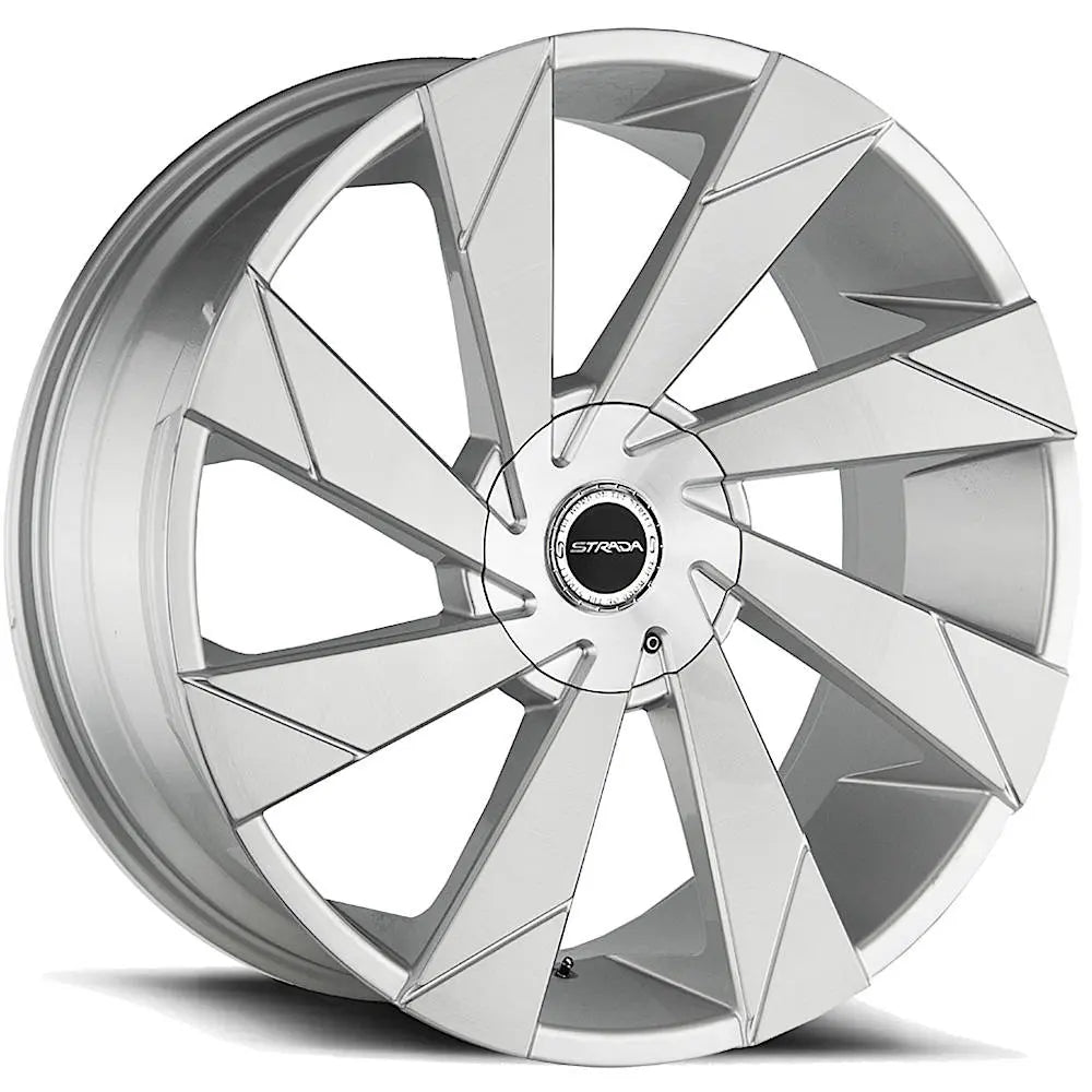Strada Moto Brushed Silver wheel