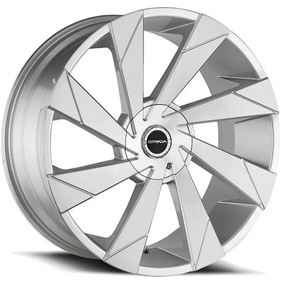 Strada Moto Brushed Silver wheel