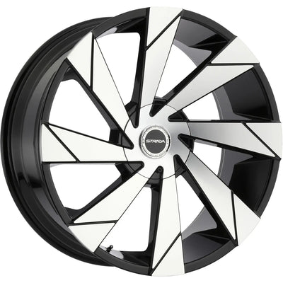 Strada Moto Black Machined wheel