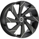 Strada Moto S62 Black Milled wheel