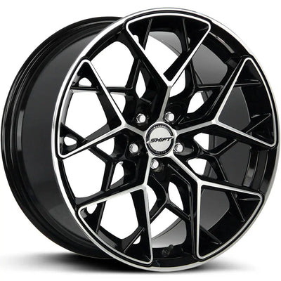 Shift Piston Black Machined wheel