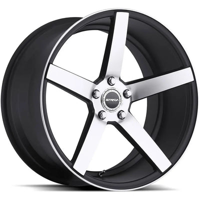 Strada Perfetto S35 Black Machined wheel