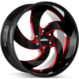 Strada Retro 5 Black/Red wheel