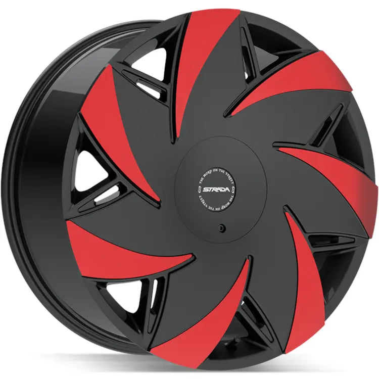 Strada Turbina Black/Red wheel