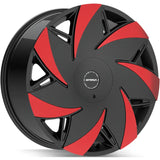 Strada Turbina Black/Red wheel