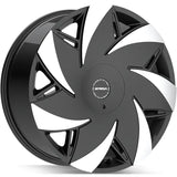 Strada Turbina Black Machined wheel