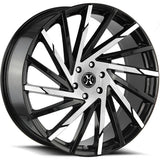Xcess X02 Black Machined wheel