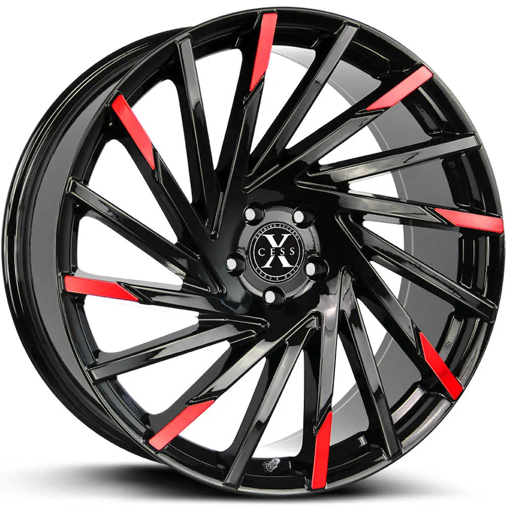 Xcess X02 Black/Red wheel