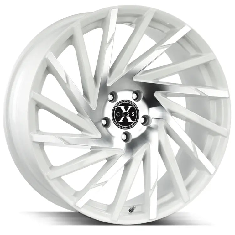 Xcess X02 White Machined wheel