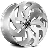 Xcess X04 Brushed Silver wheel