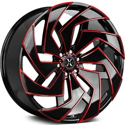 Xcess X04 Black/Red wheel