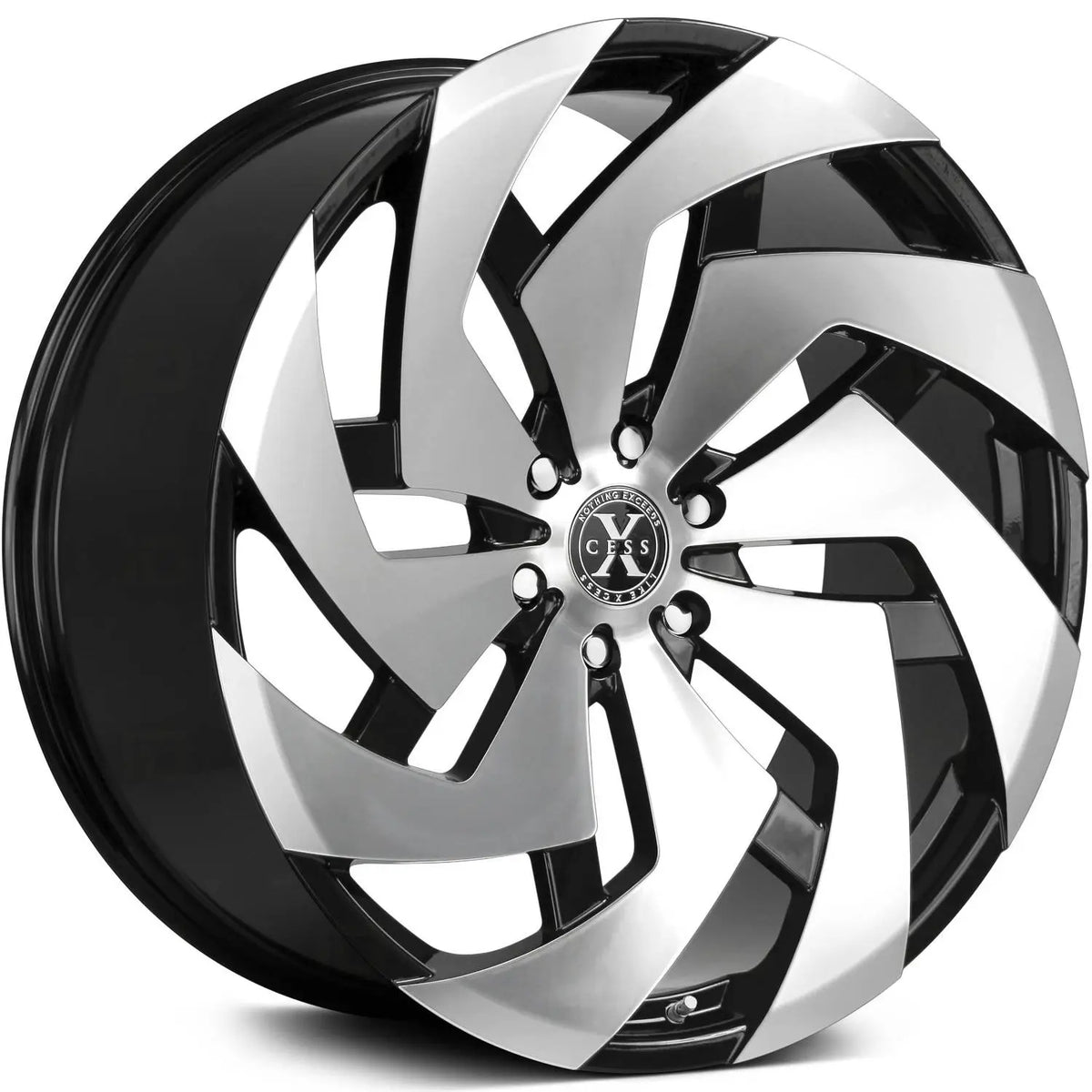 Xcess X04 Black Machined wheel