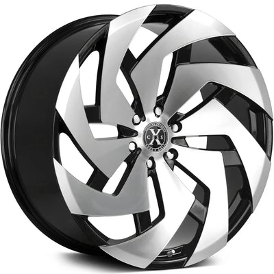 Xcess X04 Black Machined wheel