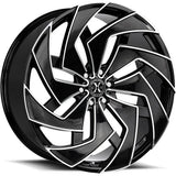 Xcess X04 Black Milled wheel