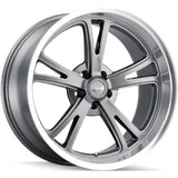 Ridler 606 Gloss Grey Machined wheel