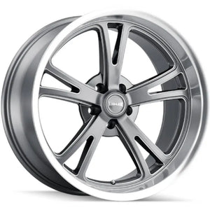 Ridler 606 Gloss Grey Machined wheel
