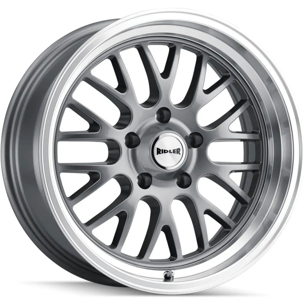 Ridler Style 607 Gray with a Machined wheel